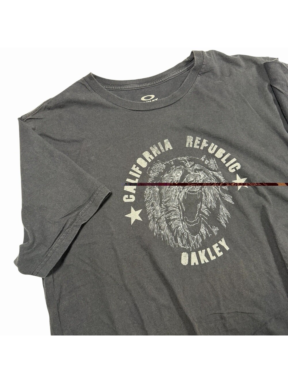 Oakley California Republic Bear Graphic Short Sleeve T-Shirt Black XL